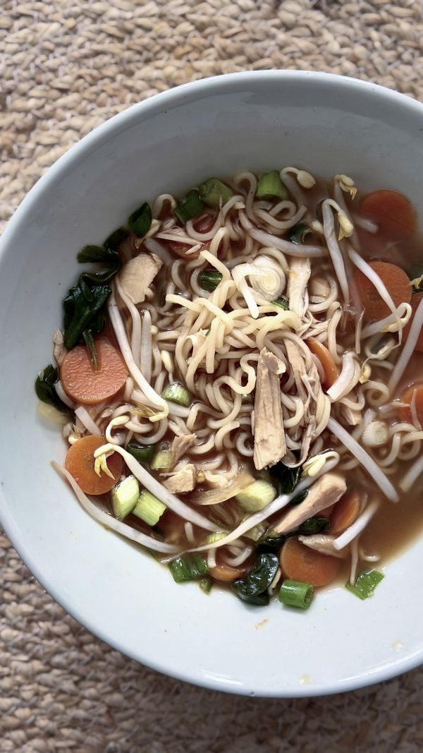 Soupe ramen au poulet maison